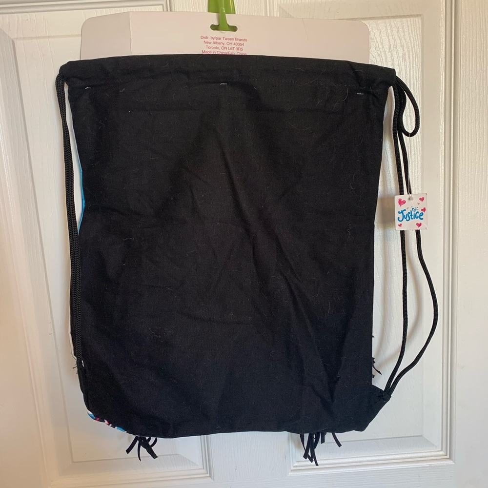 Justice Aztec Fringe Drawstring Bag - Picture 2 of 2